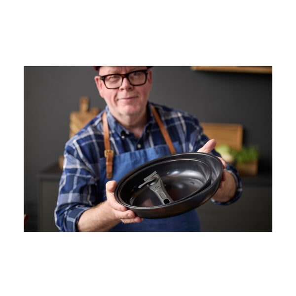 Alumiiniumist mittekleepuv pannikomplekt eemaldatava käepidemega 2 tk ø 28 cm - Holm-image-1