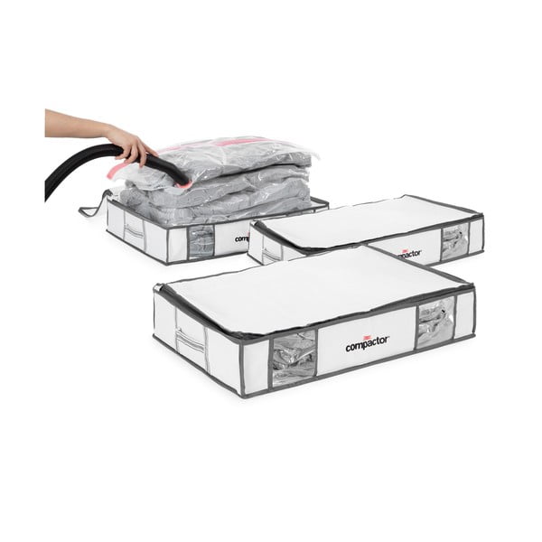 Vaakumtugevdatud kangast hoiukastid riietele 3tk komplektis 45x65x15,5 cm Life – Compactor-image-4