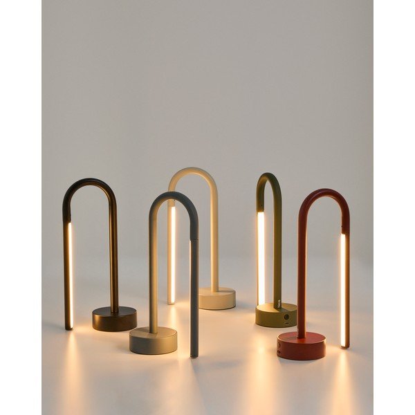 Must metallist LED-laualamp (kõrgus 30 cm) Bow - Kave Home-image-2