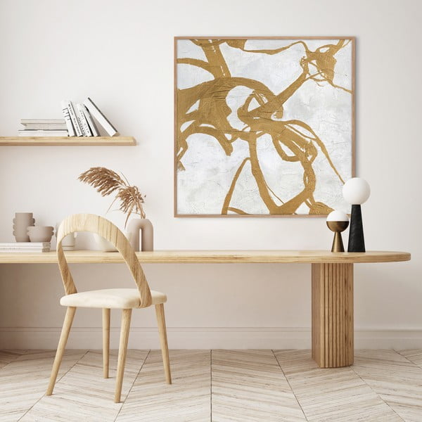 Käsitsi maalitud pilt 100x100 cm Goldplay - Malerifabrikken-image-1