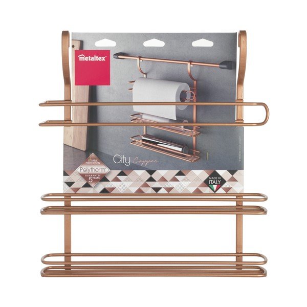 Oranž teras fooliumi- ja majapidamispaberi hoidja rippuv City – Metaltex-image-1