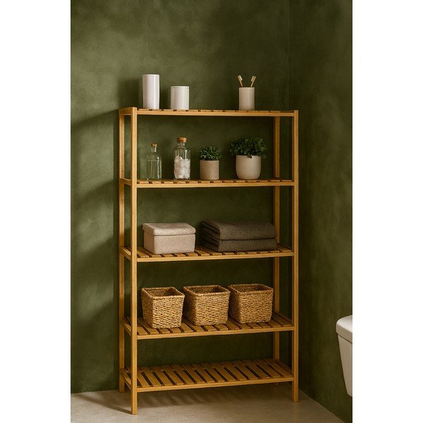 Bambusest vannitoariiul 60x130 cm Skaren - Bonami Essentials-image-1