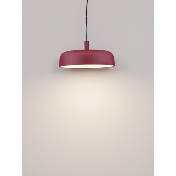 Burgundiapunane alumiiniumist hämardatav LED-rippvalgusti ø 40 cm Noelia - Nova Luce-image-4