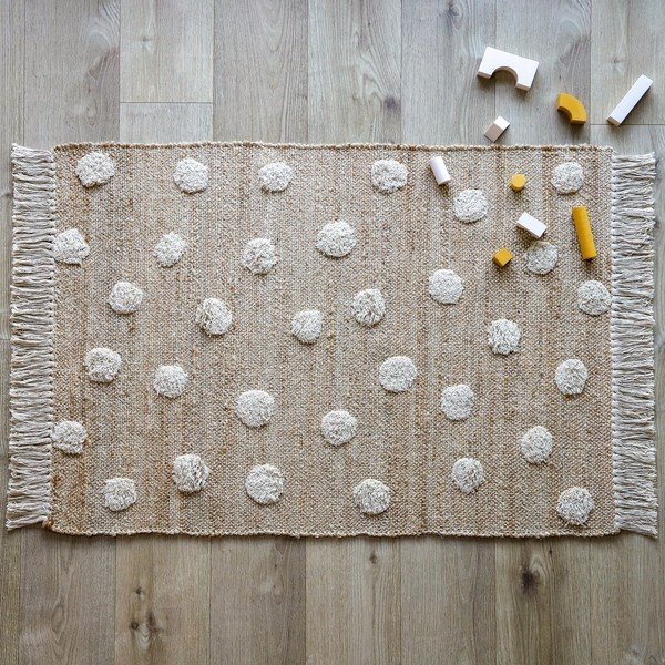 Käsitsi valmistatud džuudi ja puuvilla segu vaip , 100 x 150 cm Nop - Nattiot-image-3