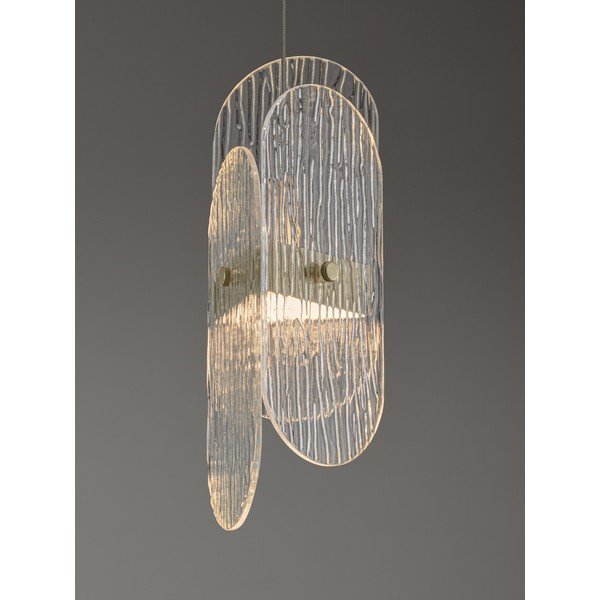 Metallist hämardatav LED-ripatslamp messingivärvis klaasist varjuga, läbimõõduga 14 cm Lucien - Nova Luce-image-2