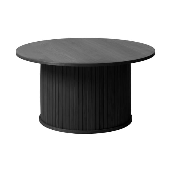Must ümmargune diivanilaud ø 90 cm Nola - Unique Furniture