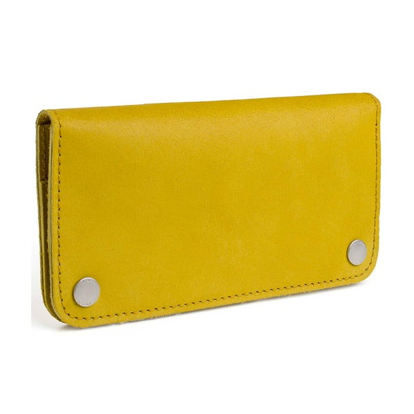 Žlutá kožená peněženka Woox Triviala Lutea