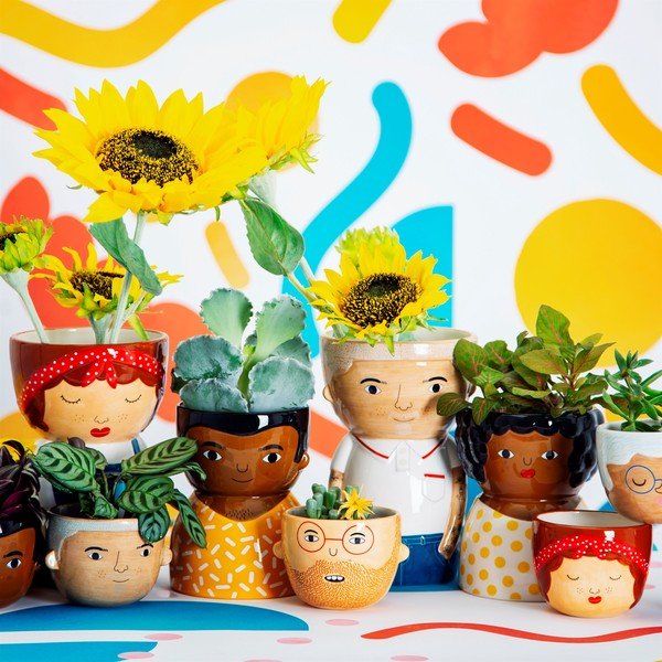 Beige lillepott My Kind of People Ross Mini Ross - Sass & Belle-image-1