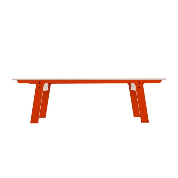 Oranžová lavice na sezení rform Slim 01, délka 165 cm