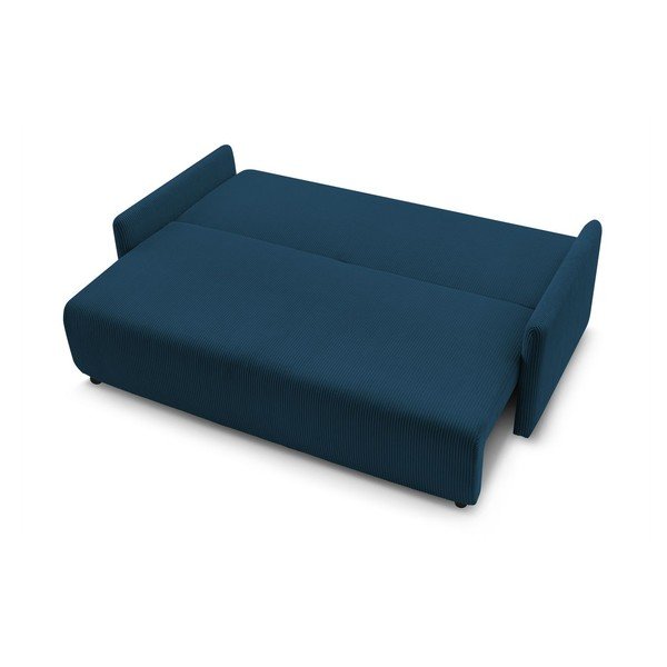 Tumesinine velvetist diivanvoodi 211 cm Marcel - Bobochic Paris-image-4