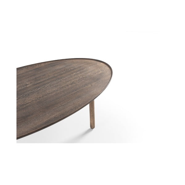 Pruun tammepuidust diivanilaud 80x150 cm Mu - Gazzda-image-2