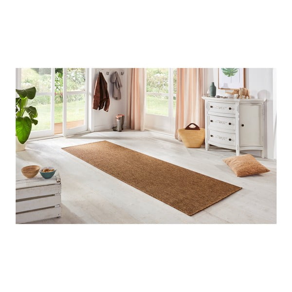 Pruun vaip, sobib ka õuekasutuseks, BT Carpet Sisal, 80 × 250 cm-image-1
