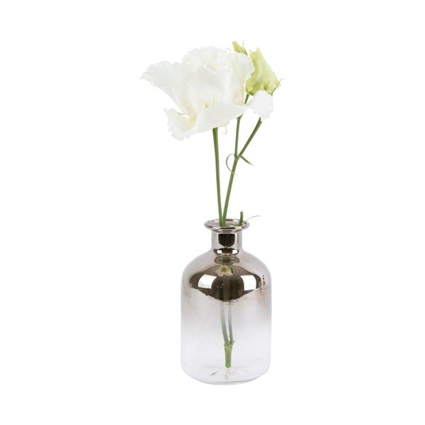 Klaasist väike vaas Silver Tube, kõrgus 10 cm Mini Silver Fade - PT LIVING-image-1