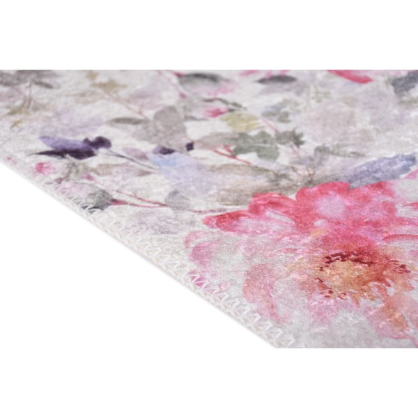 Roosa-elevandiluu värvi pestav vaip 160x230 cm Pink Garden - Vitaus-image-2