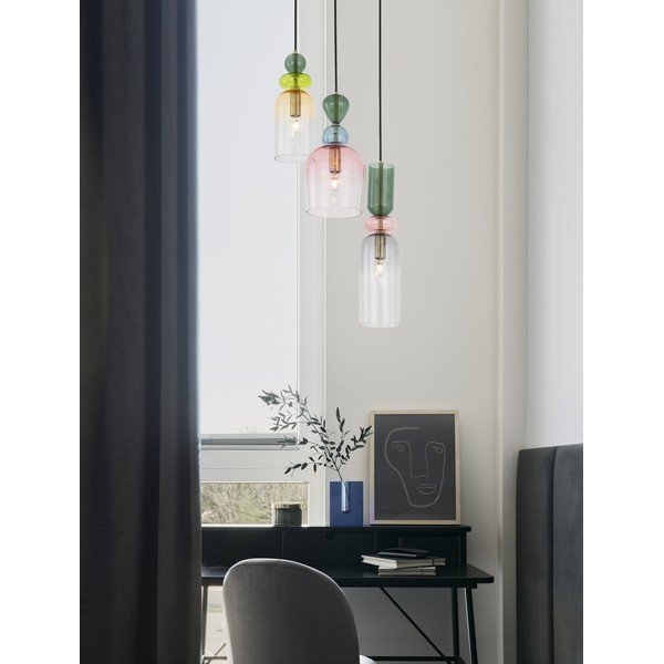 Kuldse värvi klaasist ripplamp, läbimõõduga 42 cm Murano - Nova Luce-image-4