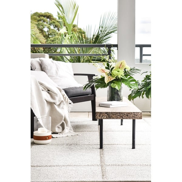 Kreem sise/välisvaip 70x100 cm Ada Fossil – Pappelina-image-1