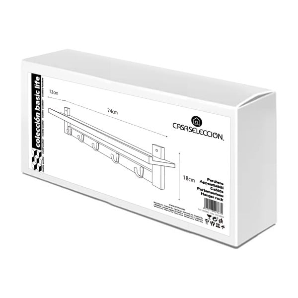 Bambusest seinakinnitus riiuliga - Casa Selección-image-4