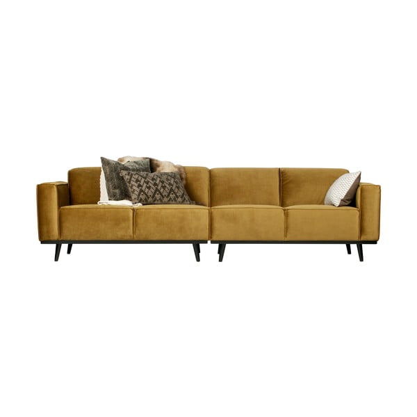 Mesi kollane sametne diivan , 280 cm Statement - WOOOD-image-3