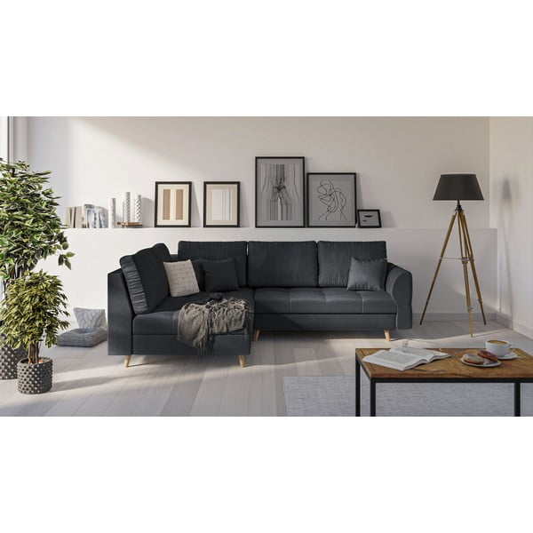 Tumehall nurgadiivan (vasakpoolne nurk) Ariella - Ropez-image-1