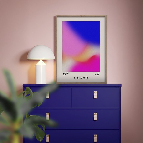 Trükitud pilt raamiga 50x70 cm Love Flow - Styler-image-1