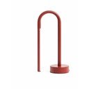 Punane metallist LED-laualamp (kõrgus 30 cm) Bow - Kave Home