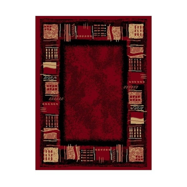Červený koberec Hanse Home Prime Pile Square, 280 x 190 cm