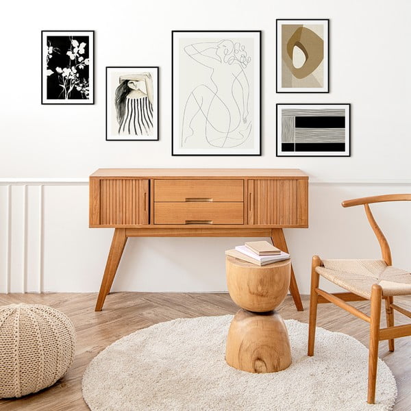 Maal 30x40 cm Silhouet Leaves - Malerifabrikken-image-1