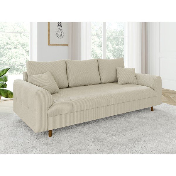 Beež velvetist diivan 210 cm Ariella – Ropez-image-3