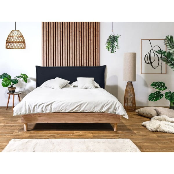 Tumesinine/füüsiline kaheinimesevoodi koos võrega 180x200 cm Charlie - Bobochic Paris-image-2