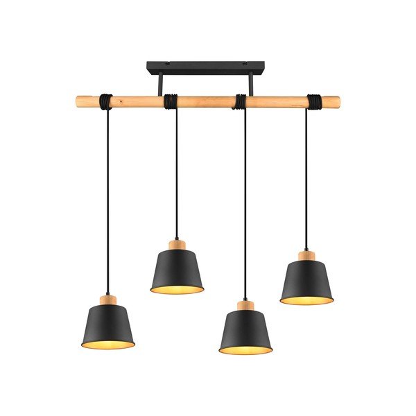 Must rippvalgusti metallist varjuga ø 18 cm Harris - Trio-image-2