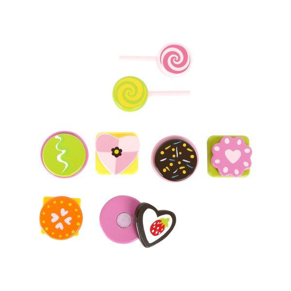 Laste puidust kommide valmistamise mänguasjade komplekt maiustused - Legler-image-1