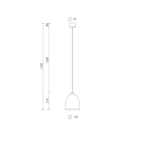 Závěsné svítidlo ve zlaté barvě s bílým kabelem Sotto Luce Awa-image-3