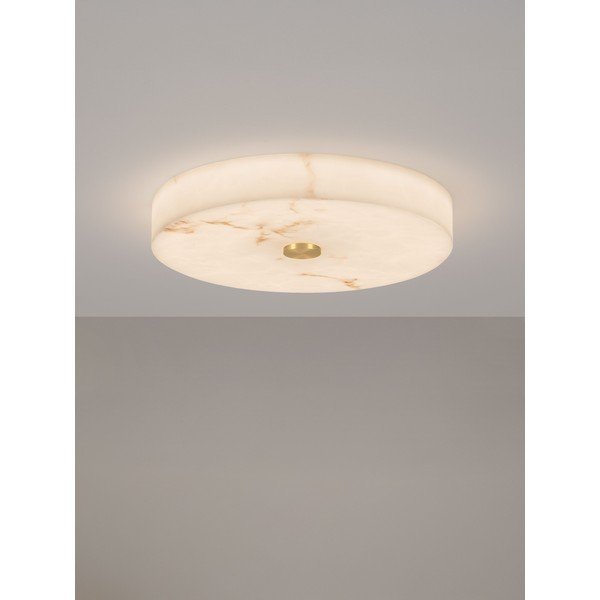 Kreemikas/messingvärvi LED-laevalgusti, millel on kivist dekoor ja mis on hämardatav valgustugevus. Serita - Nova Luce-image-4