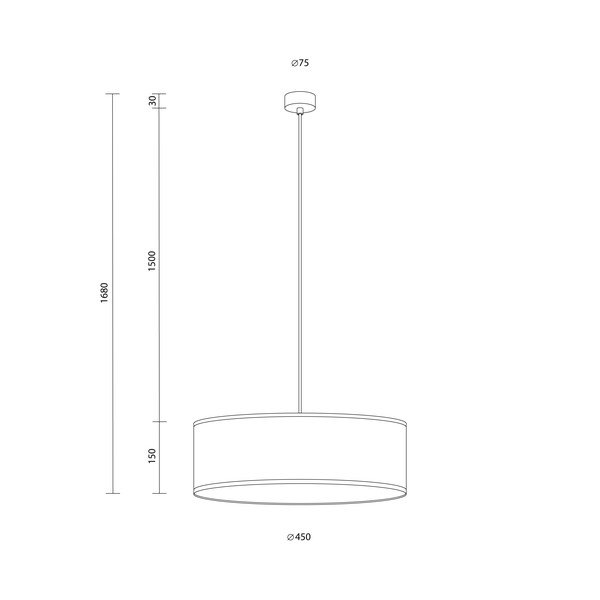 Kollane rippvalgusti ø 45 cm Doce - Sotto Luce-image-2