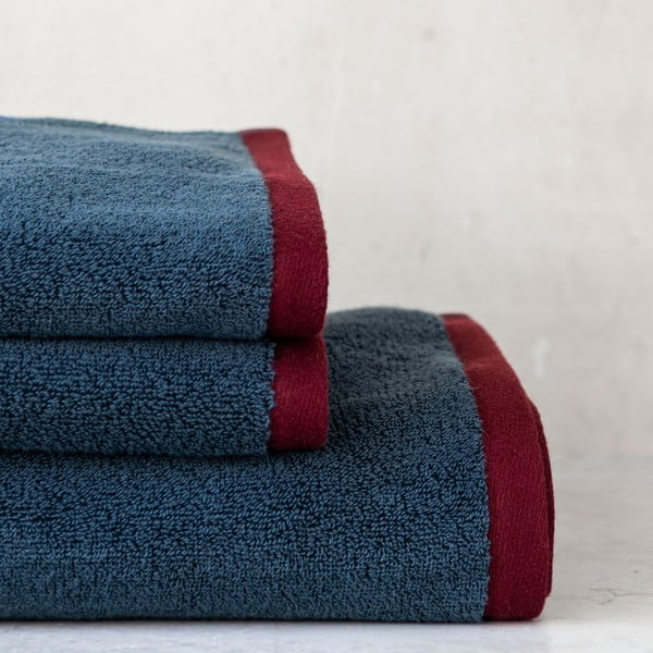 Tumesinised/hallid orgaanilisest puuvillast froteerätikud 2tk komplektis 40x55 cm Soft - Mette Ditmer Denmark-image-2