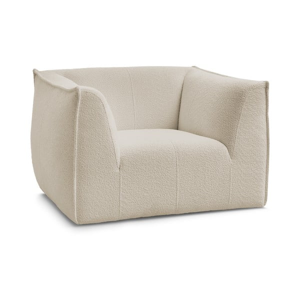 Bouclé kangast beež tugitool Giorgia - Bobochic Paris