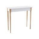 Valge töölaud Mamo, laius 65 cm - Ragaba