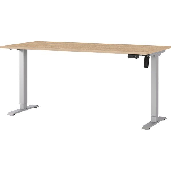 Reguleeritav töölaud elektriliselt reguleeritava kõrguse ja tammepuust pealispinnaga 80x160 cm Boras - Germania