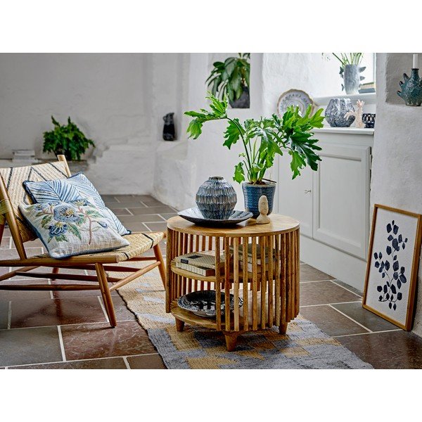 Ümmargune mangopuidust kohvilaud naturaalses värvitoonis, läbimõõduga 60 cm Sali - Bloomingville-image-4