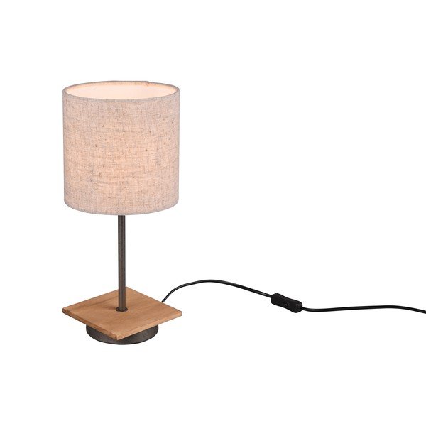 Beež lauavalgusti tekstiilist varjuga (kõrgus 40 cm) Elmau - Trio-image-1