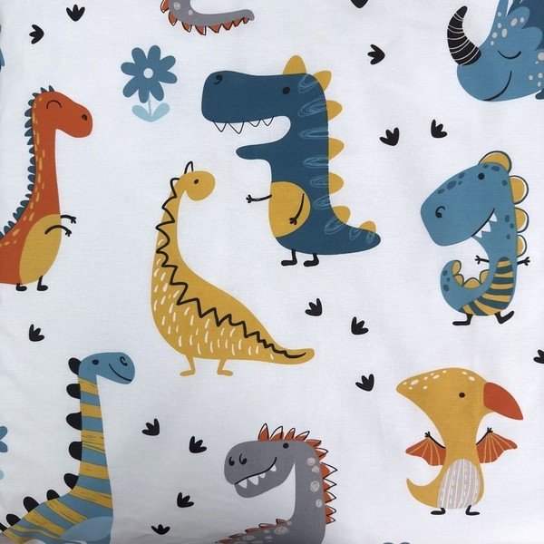 Puuvillane laste voodipesu 100x135 cm Dino World - Jerry Fabrics-image-3