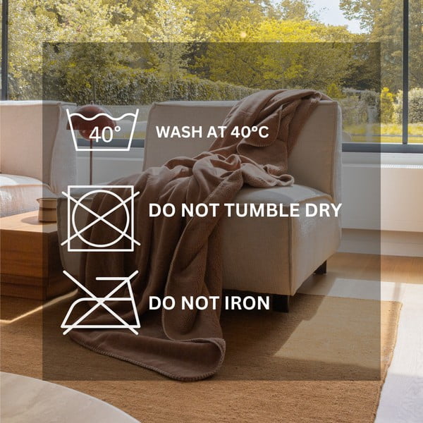 Taupe mikroplüüsist tekk 150x200 cm Tomo - Tiseco Home Studio-image-3