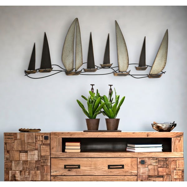 Metallist seinakaunistus 119x51 cm Regata - Mauro Ferretti-image-1