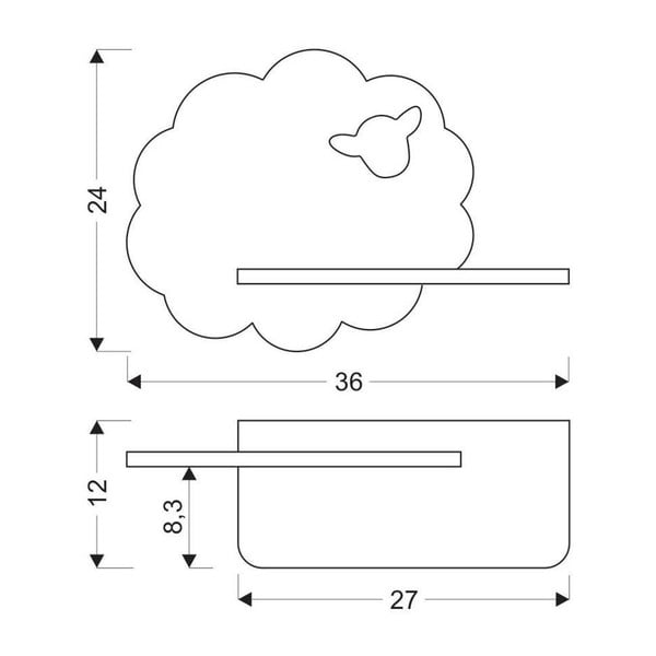 Must laste valgusti Sheep - Candellux Lighting-image-2