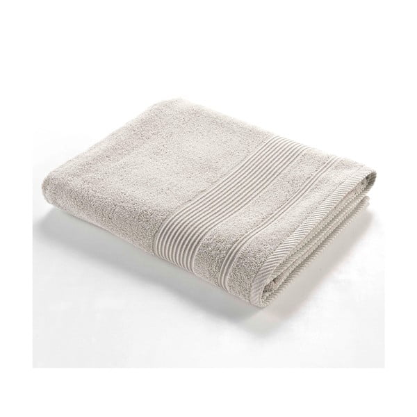 Beež frotee puuvillane vannirätik 90x150 cm Tendresse - douceur d'intérieur