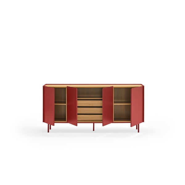 Punane madal kummut 165x78 cm Arista – Teulat-image-3