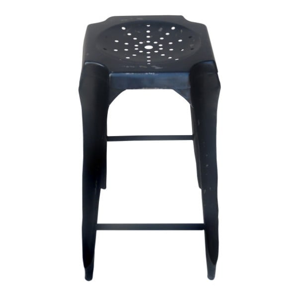 Barová kovová stolička Tabouret Black