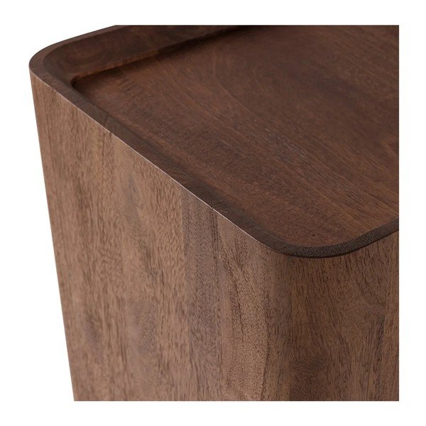 Ümmargune mangopuidust abilaud ø 40 cm Volu - WOOOD-image-3