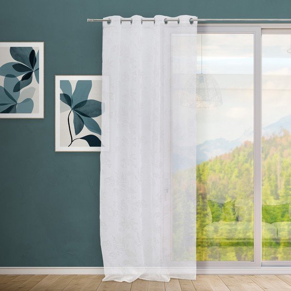 Valge-hõbedane kardin 140x260 cm Bonsái - Casa Selección-image-1