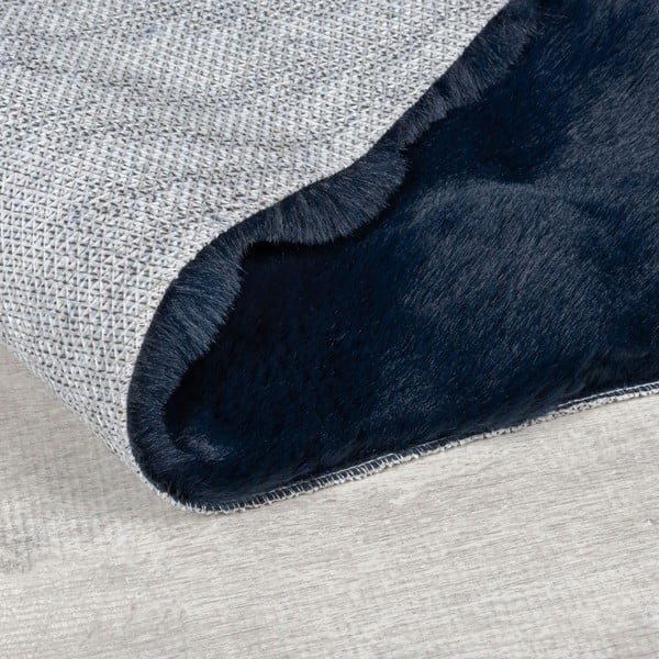 Tumesinine sünteetiline karusnahk vaip 80x150 cm Waffle Faux Fur - Flair Rugs-image-3